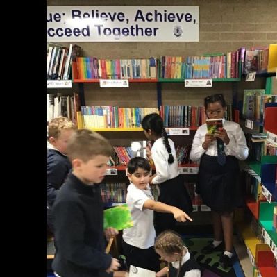 We enjoy visiting our school library to choose a variety of new and exciting books to read.