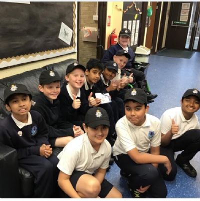 Introducing our Year 5 mini police - these children hope to set a great example to the rest of Hadrian Primary!